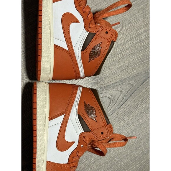 Nike Air Jordan 1 Mid GS “Team Orange/White” CU0449-101 Size 13C Kids - Picture 6 of 7